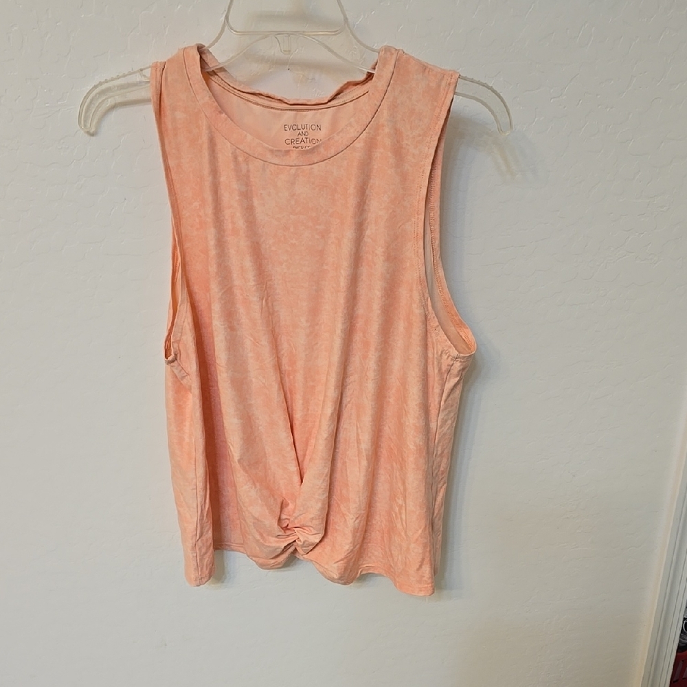 Evolution and Creation Coral Twist Muscle Tee